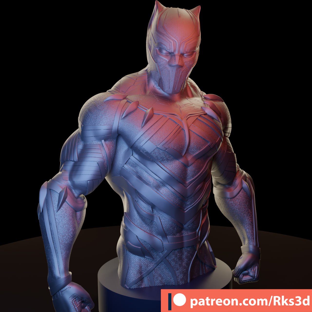 Rks3D - Black Panther Bust