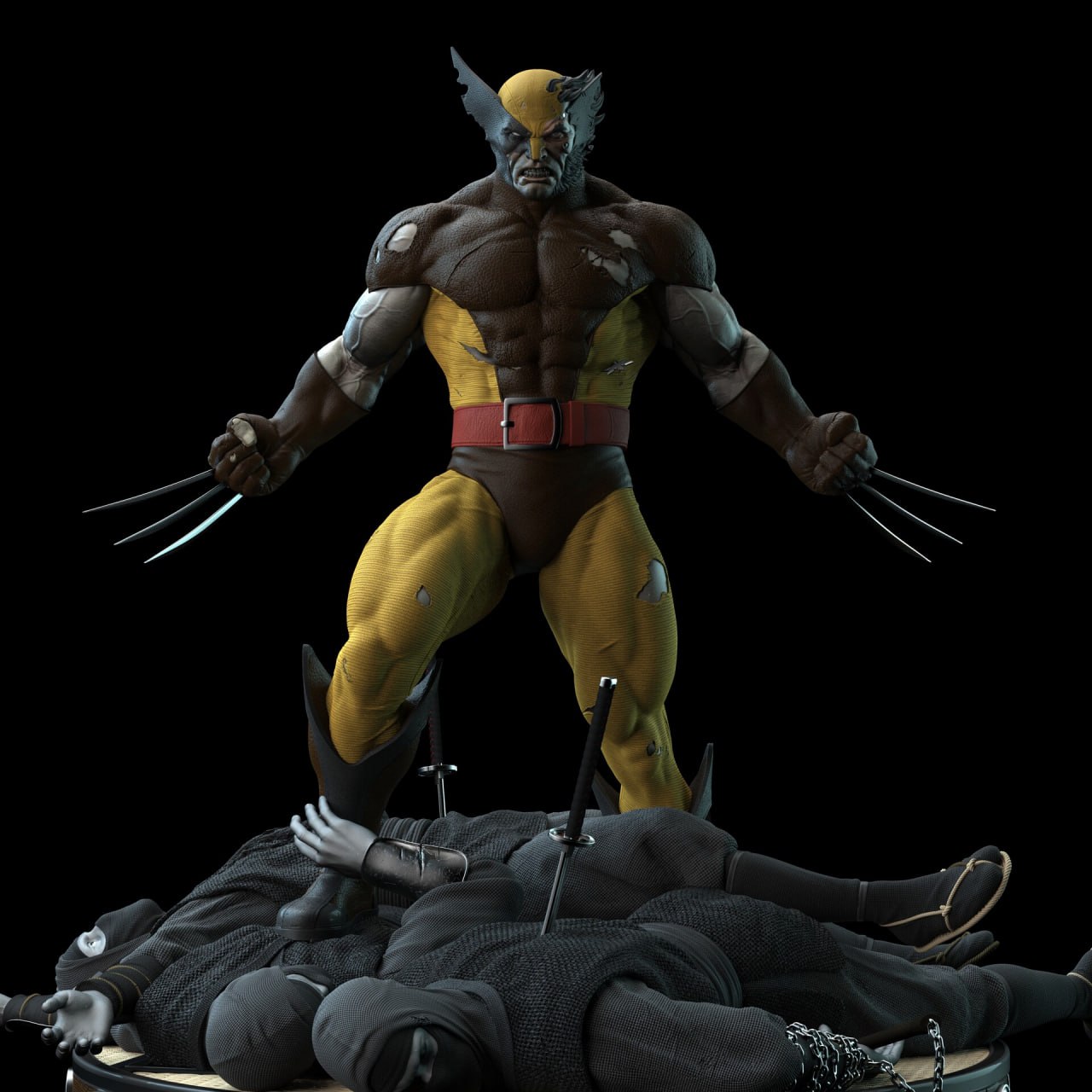 Wolverine Vs Ninjas STL Part1