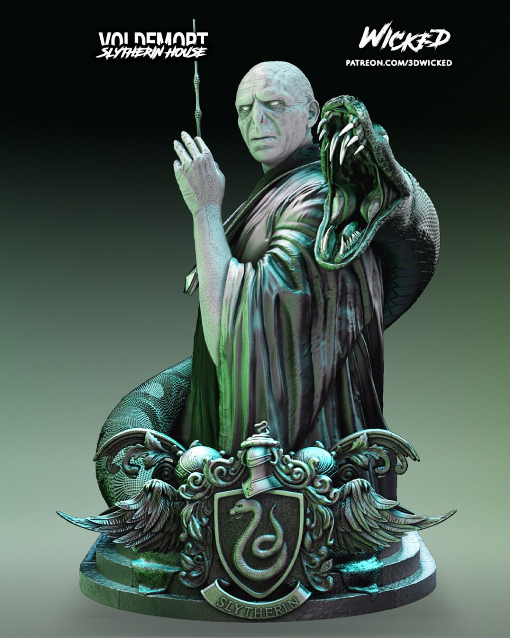 Wicked - Voldemort Bust 320mm (Non Supported)