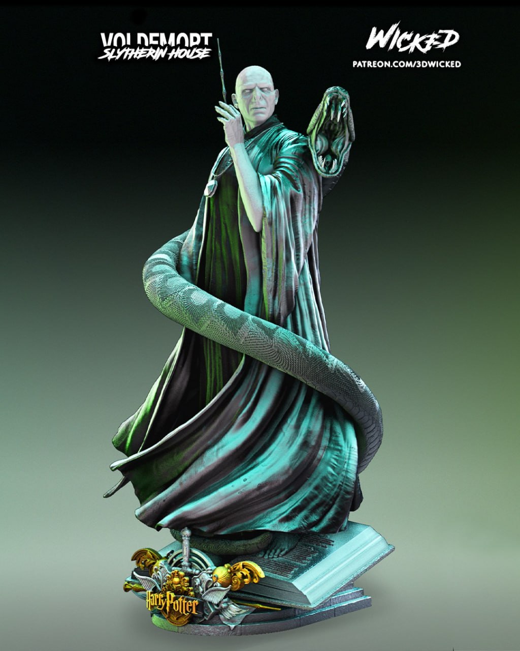Wicked - Voldemort Statue 379 21mm (Images)
