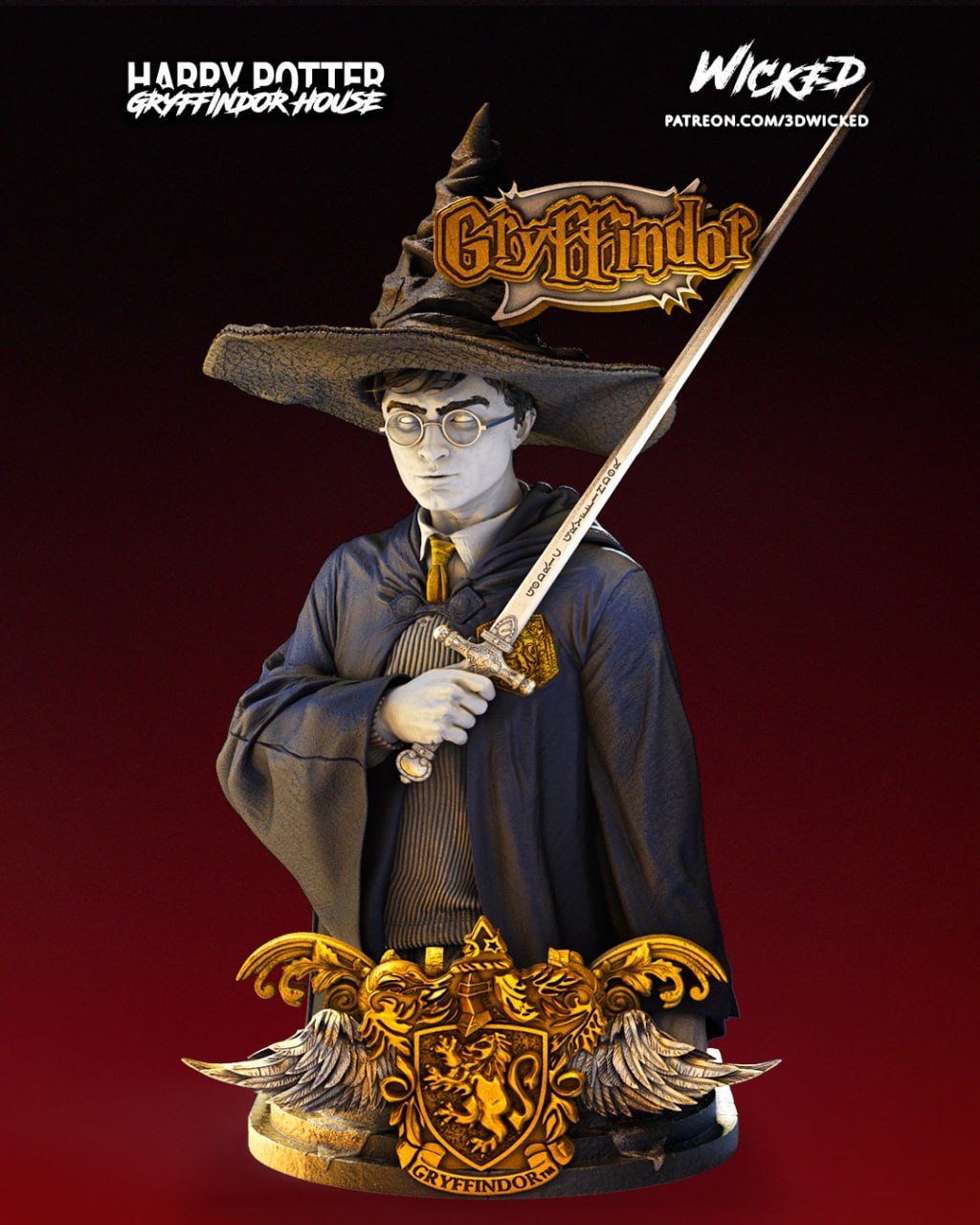 Wicked - Harry Potter Bust 315mm (Non Supported)