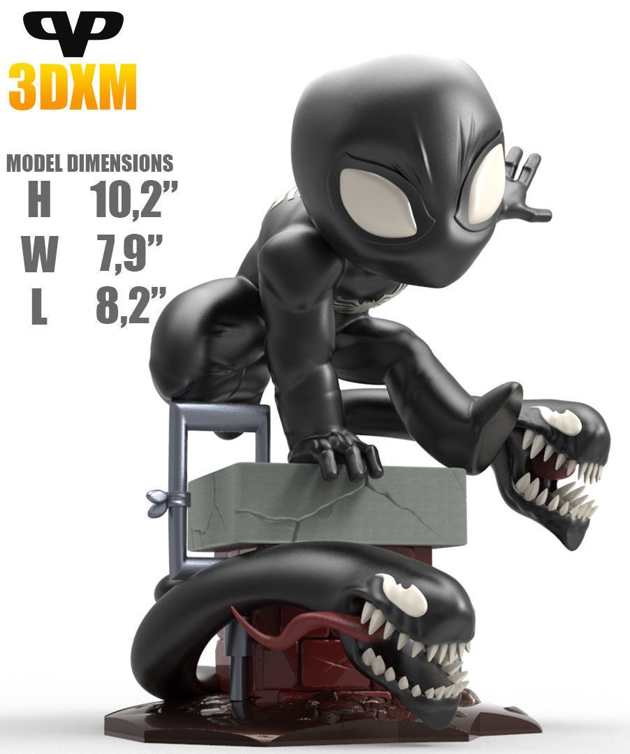 3DXM - Symbiote Spider-Man Chibi
