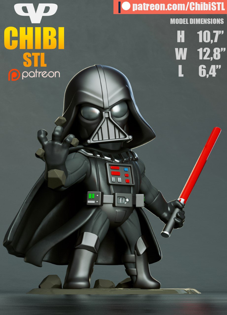 3DXM - Darth Vader Chibi