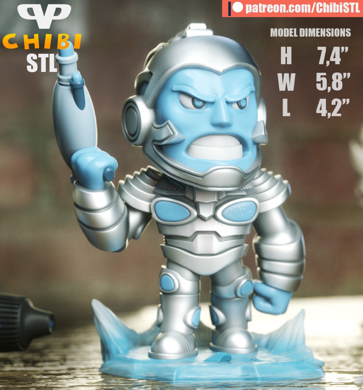 3DXM - Mr Freeze Arnold Chibi