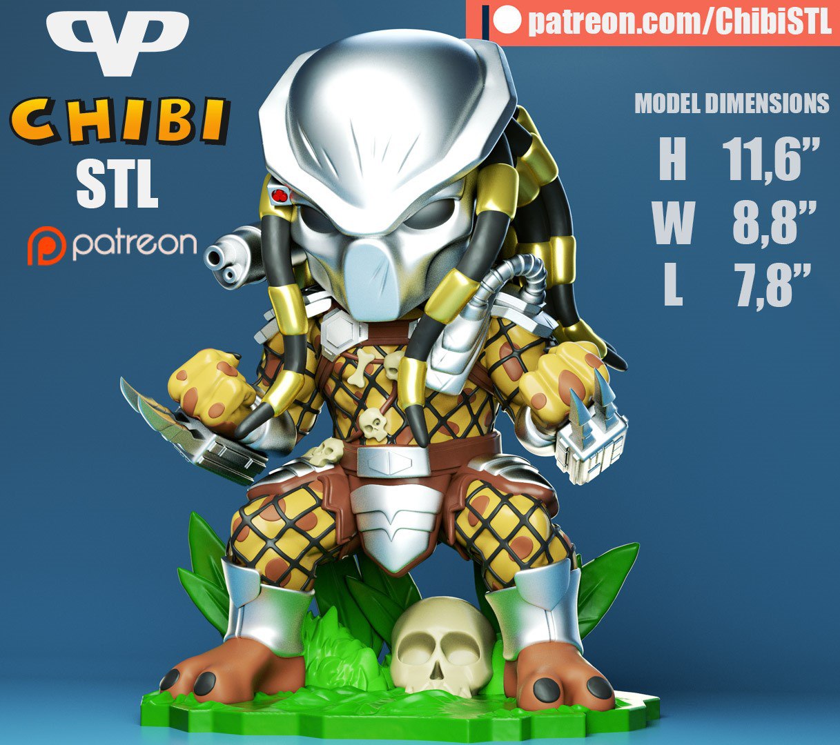 3DXM - Predator Chibi