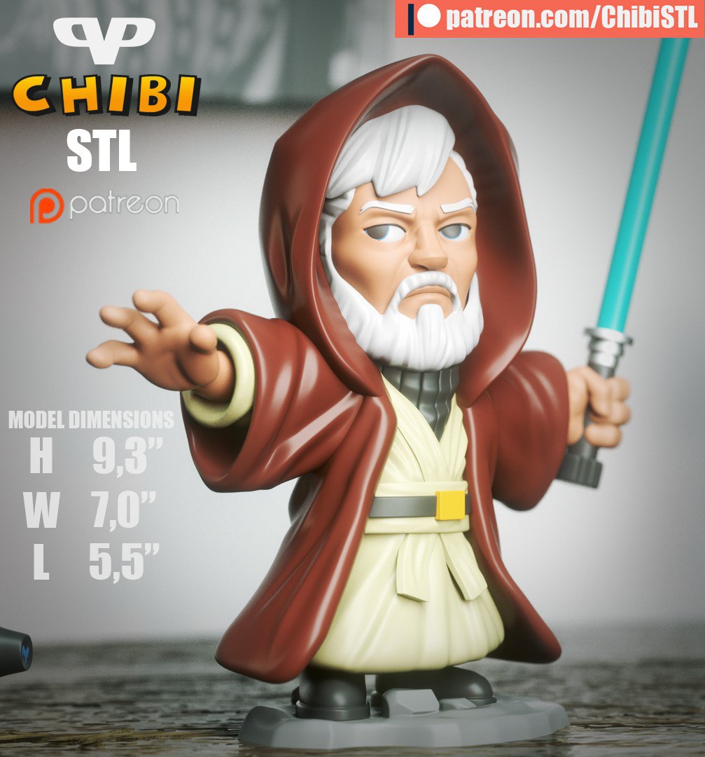 Old Obi-Wan Kenobi Chibi