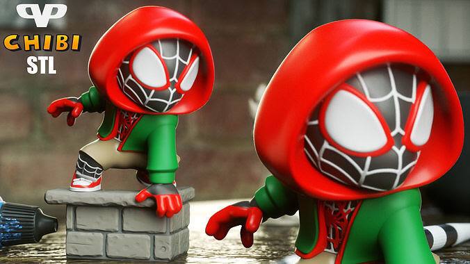 3DXM - Spider-Man Miles Morales Chibi