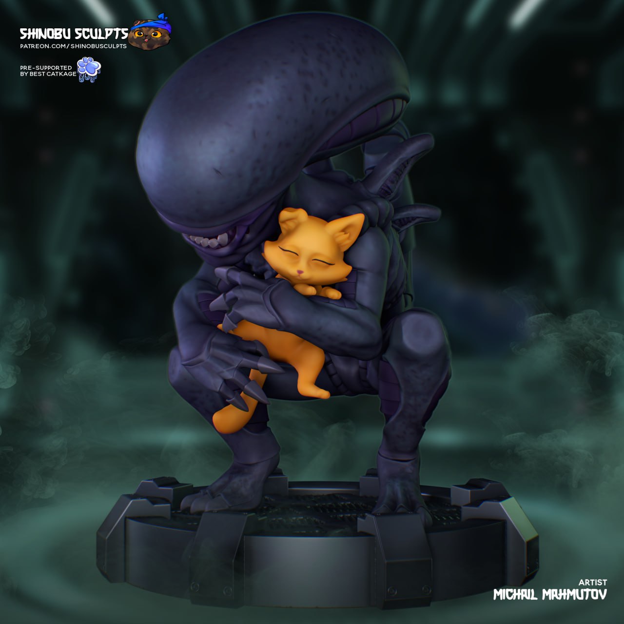 Shinobu Sculpts - Chibi Xenomorph - Alien T Me MOXOMOR Aka