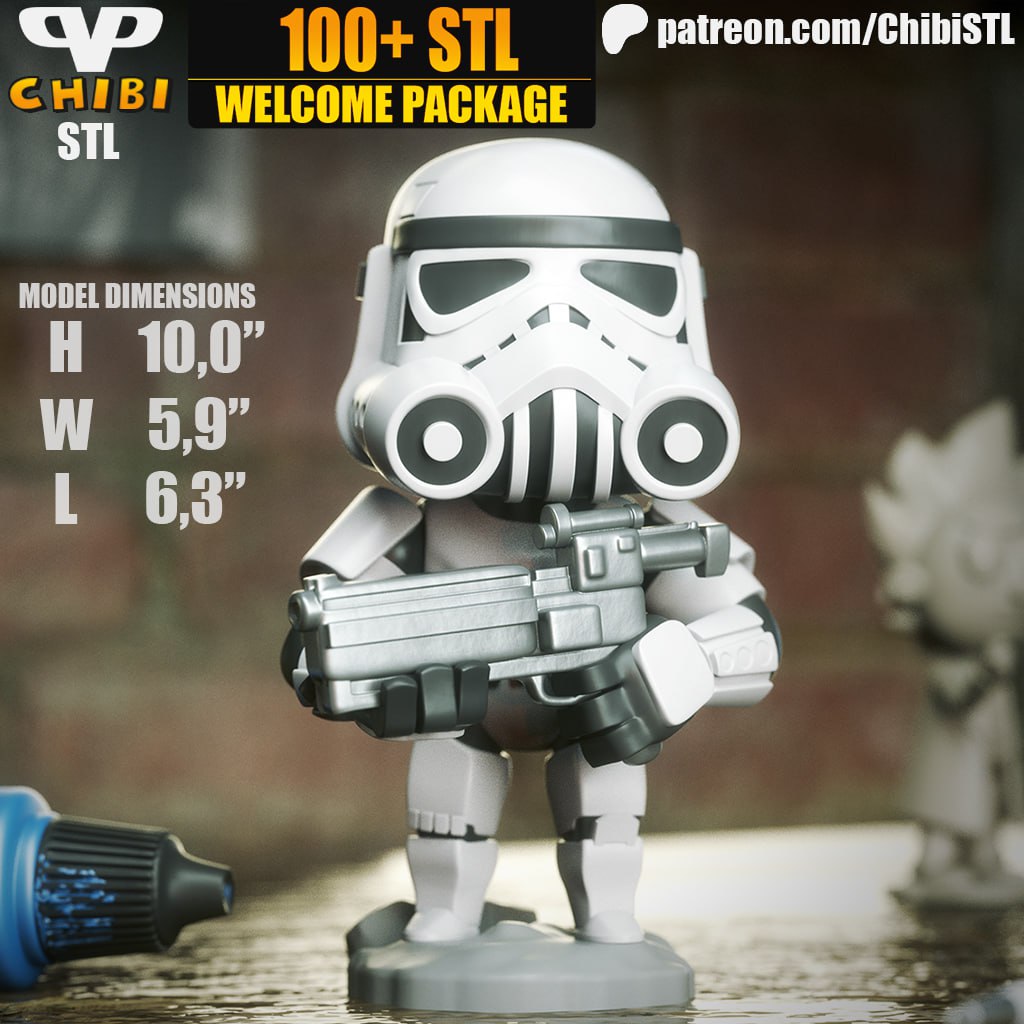 ChibiSTL - 2025-07 - Stormtrooper Chibi T Me MOXOMOR Aka