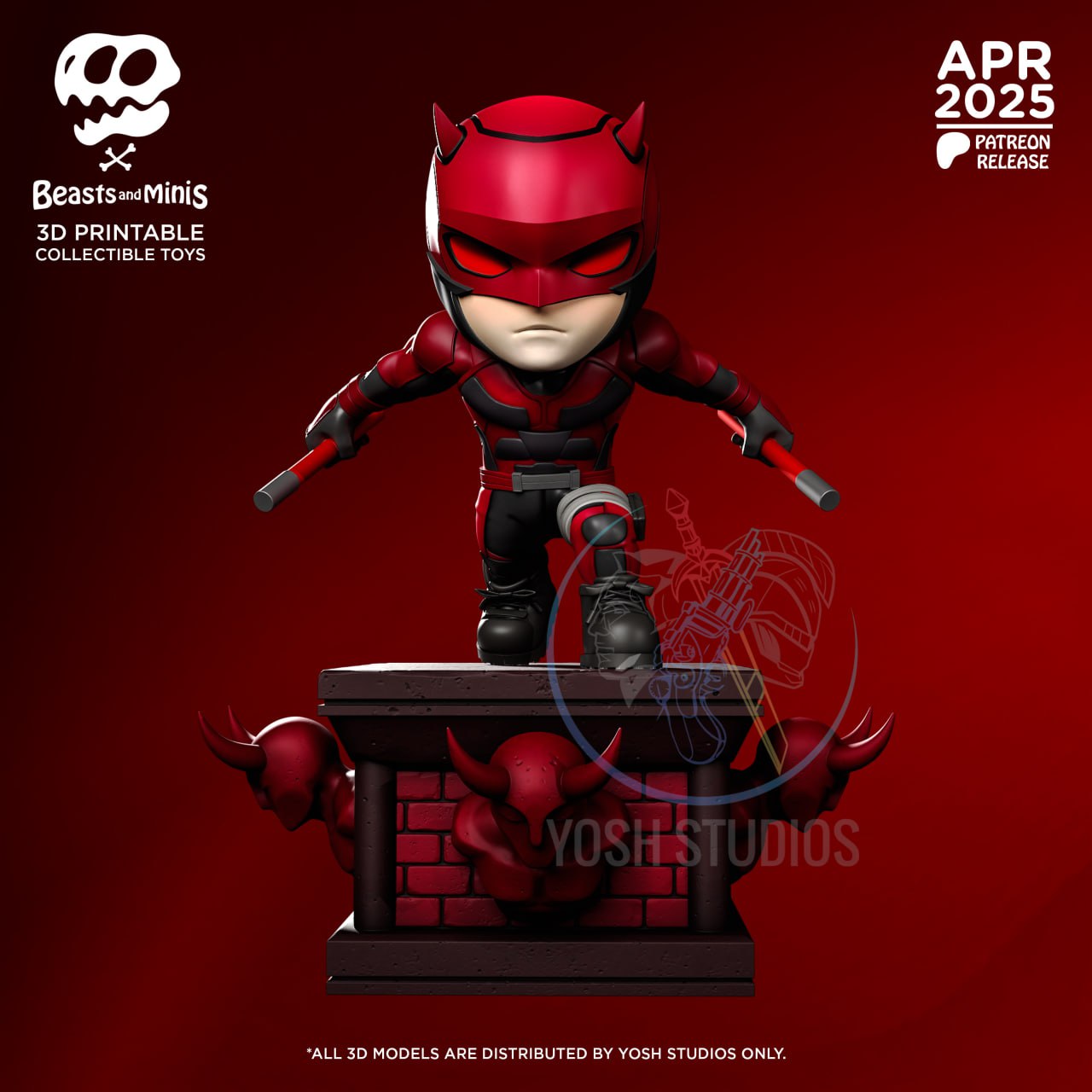 Yosh Studios Beasts And Minis Daredevil Mini T Me MOXOMOR Aka