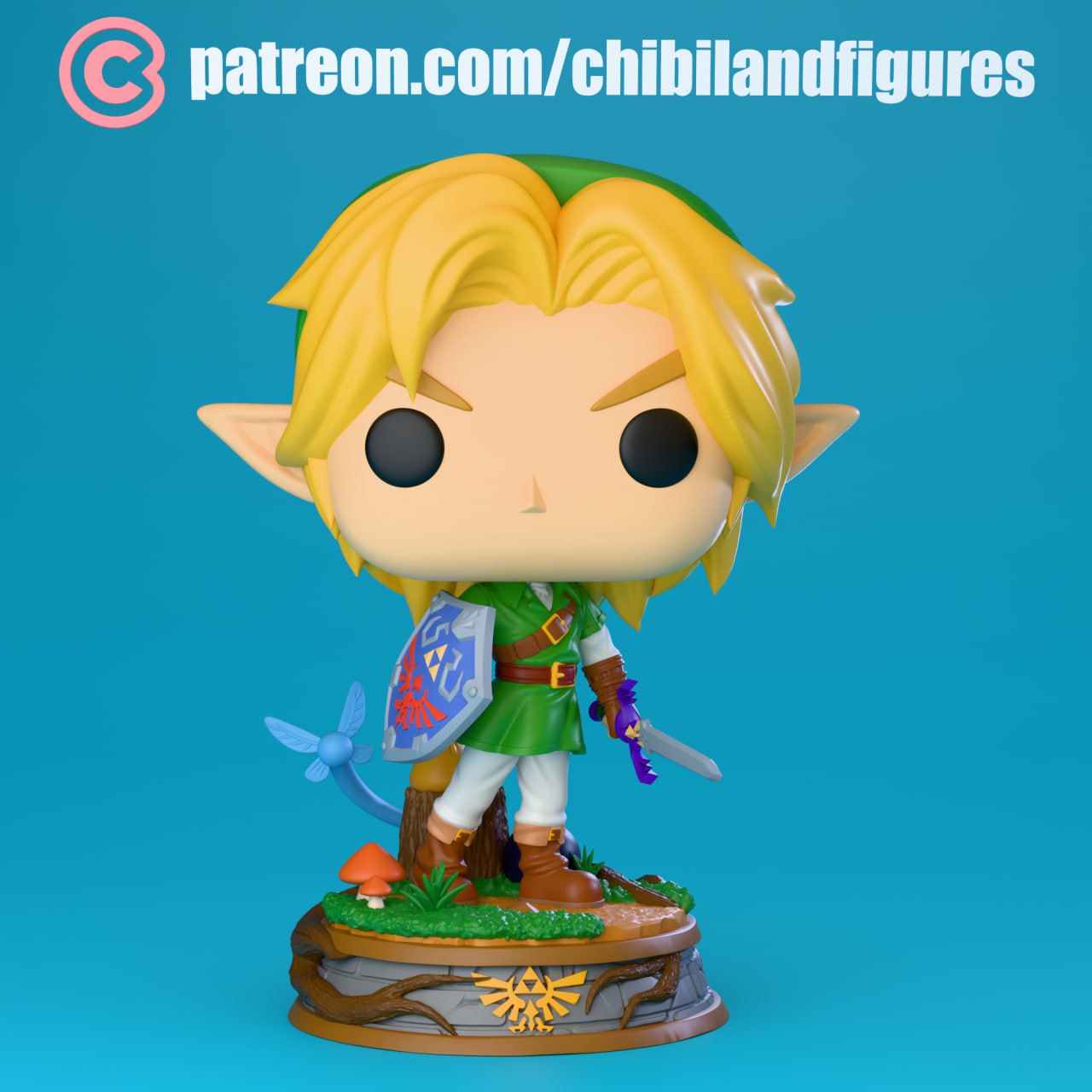 Link Ocarina Of Time Funko CHIBI LAND FIGURES T Me MOXOMOR Aka