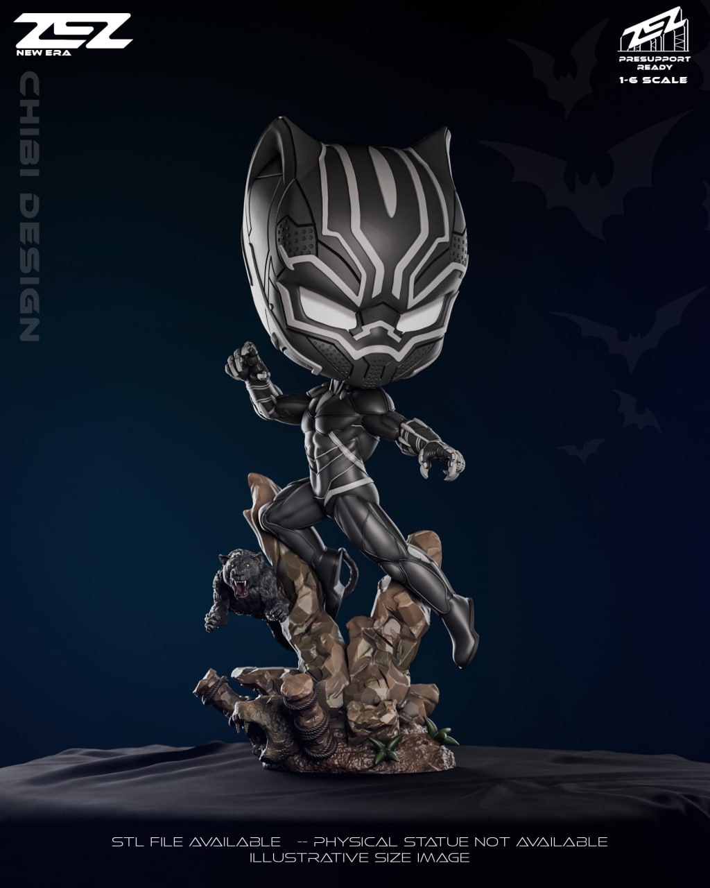 ZEZ Studio - Black Panther Chibi Max Ru MOXOMOR Aka