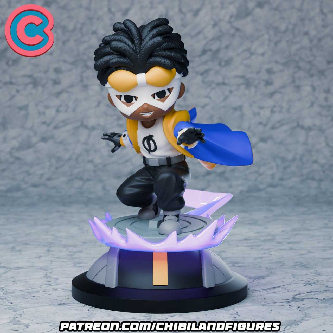 Chibi Land Figures - Static Shock Max Ru MOXOMOR Aka