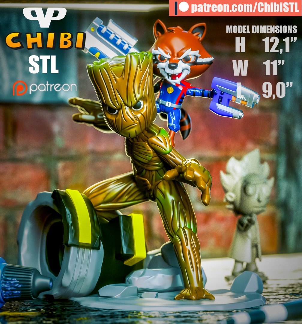 Groot And Rocket