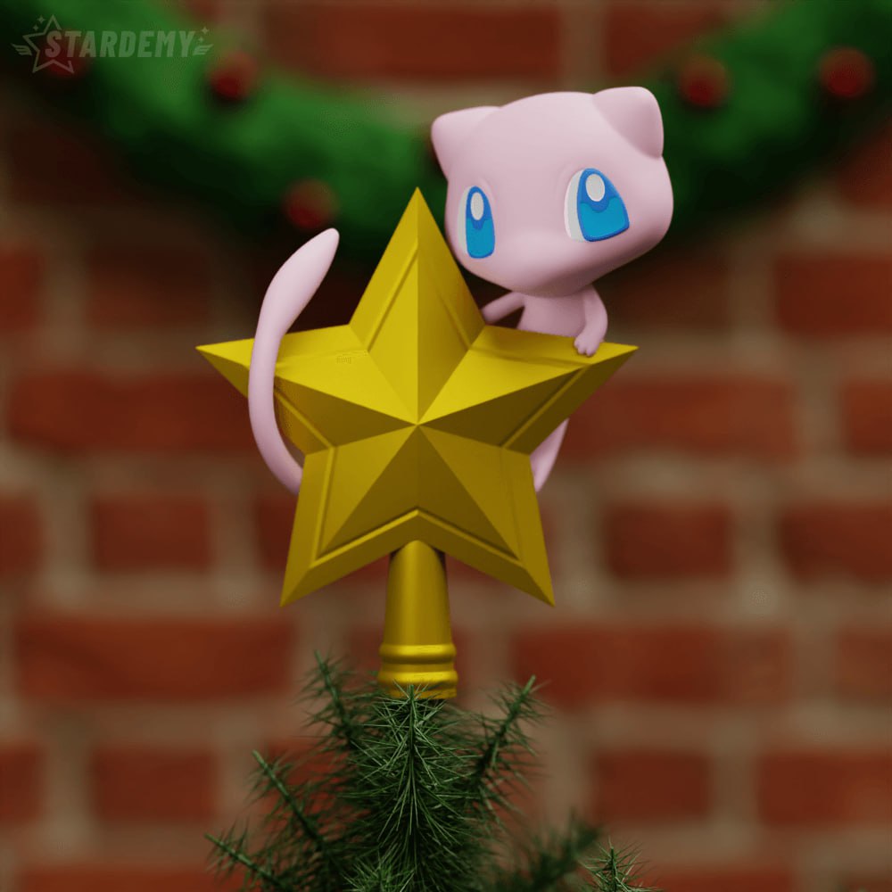 Mew Christmas Tree Topper - Stardemy