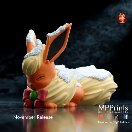 Snowy Flareon - Presupported