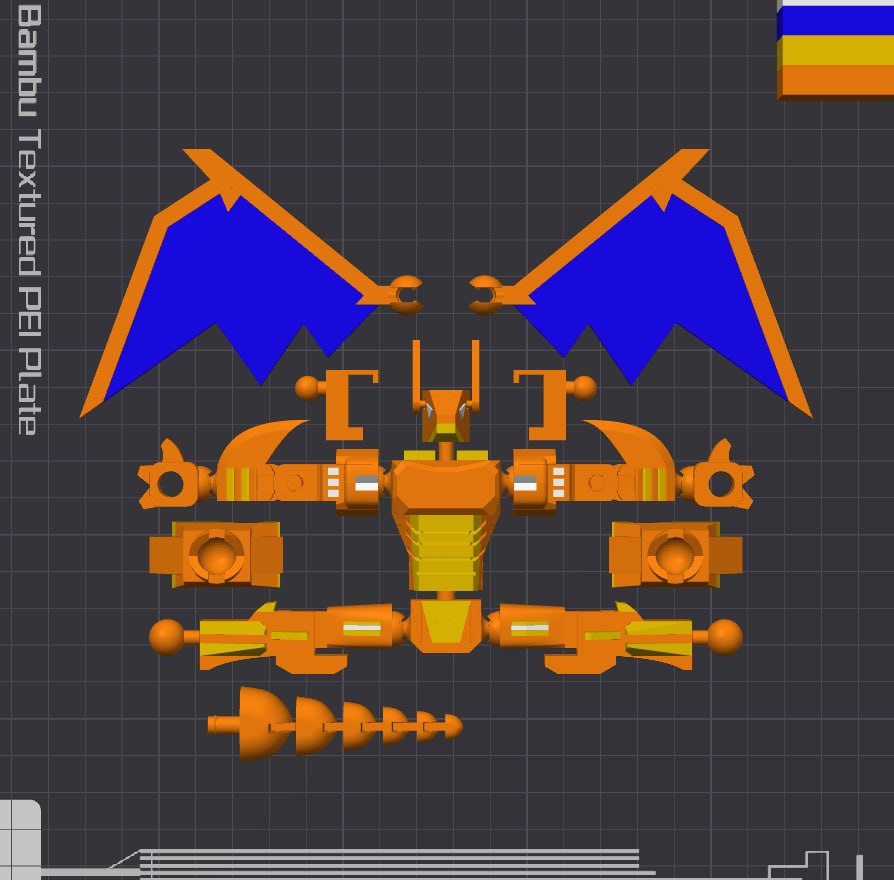 Dragon Action Figure Multicolor
