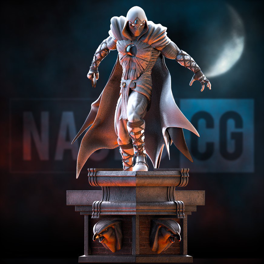Bust Fan Art Moon Knight