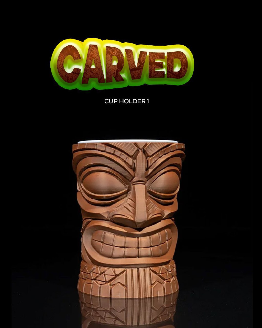 Carved Cup Holder 1 6858d04394