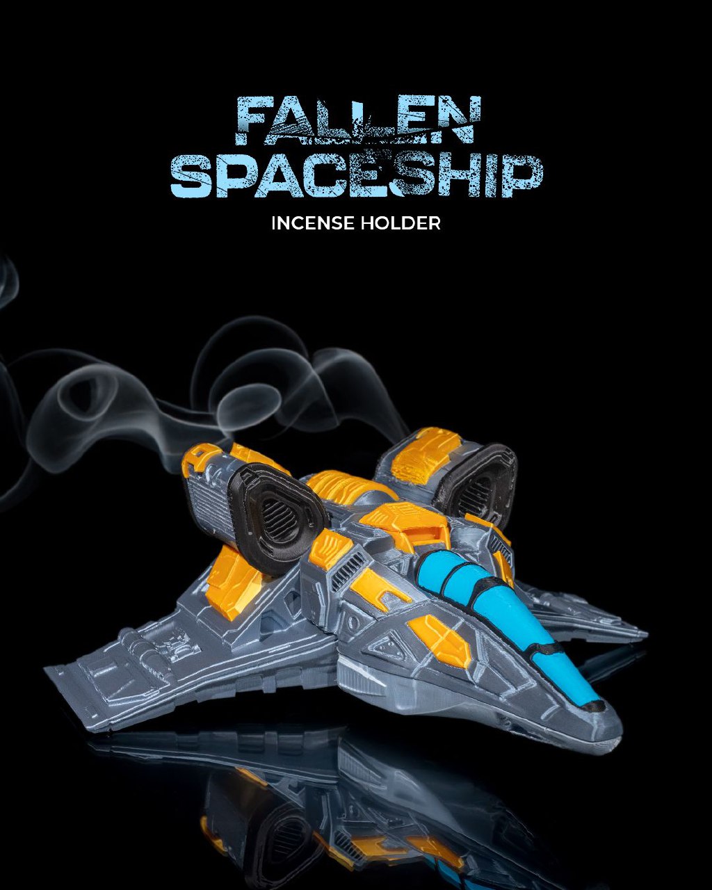 Fallen Spaceship Incense Holder Cc8d7fd4fa