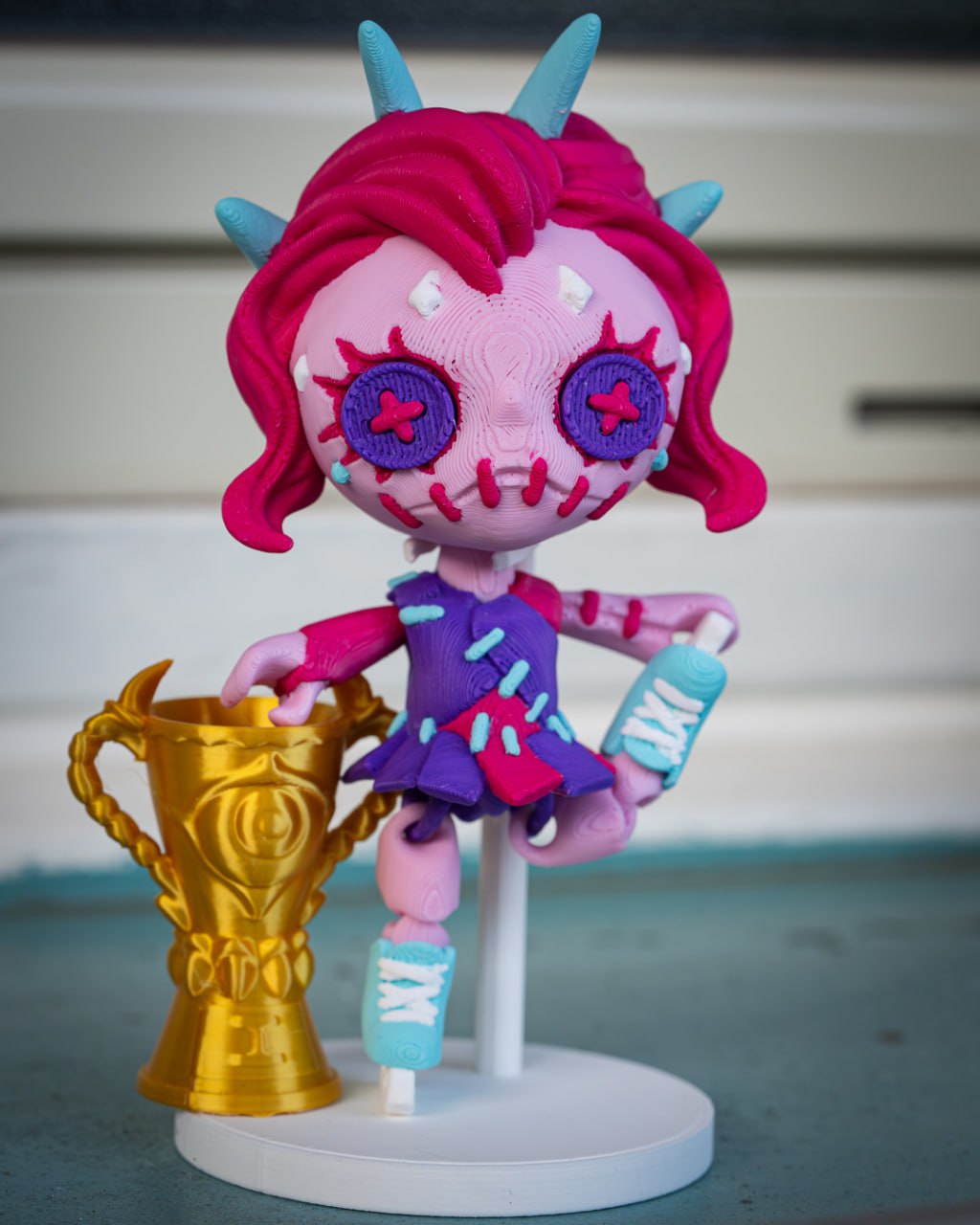 Twisty Prints Creepy Doll Figure Skater