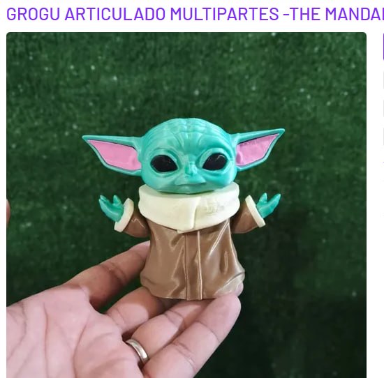 GROGU-MULTICOLOR ARTICULADO