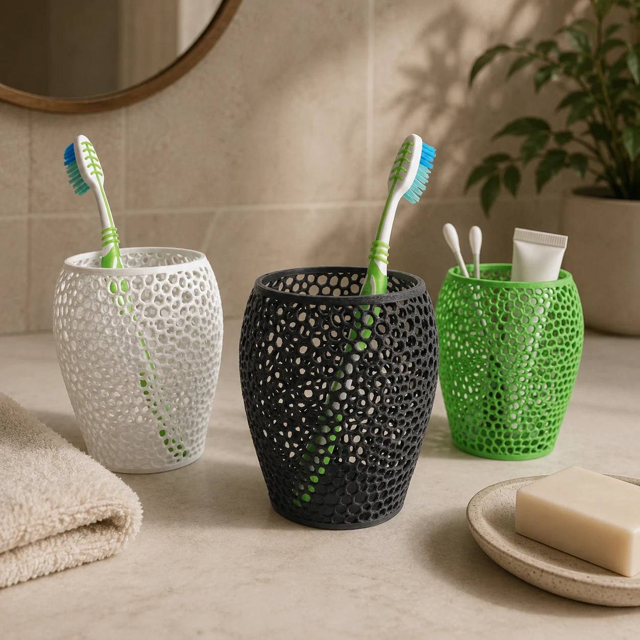 Toothbrush Voronoi Holder
