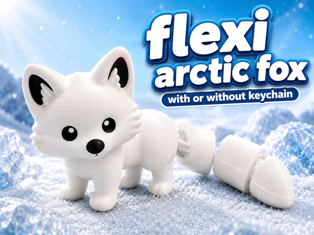 Flexi Arctic Fox Multicolor 3mf