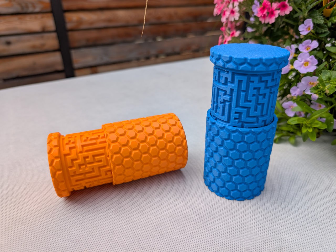 Maze Puzzle Box - Honeycomb Design