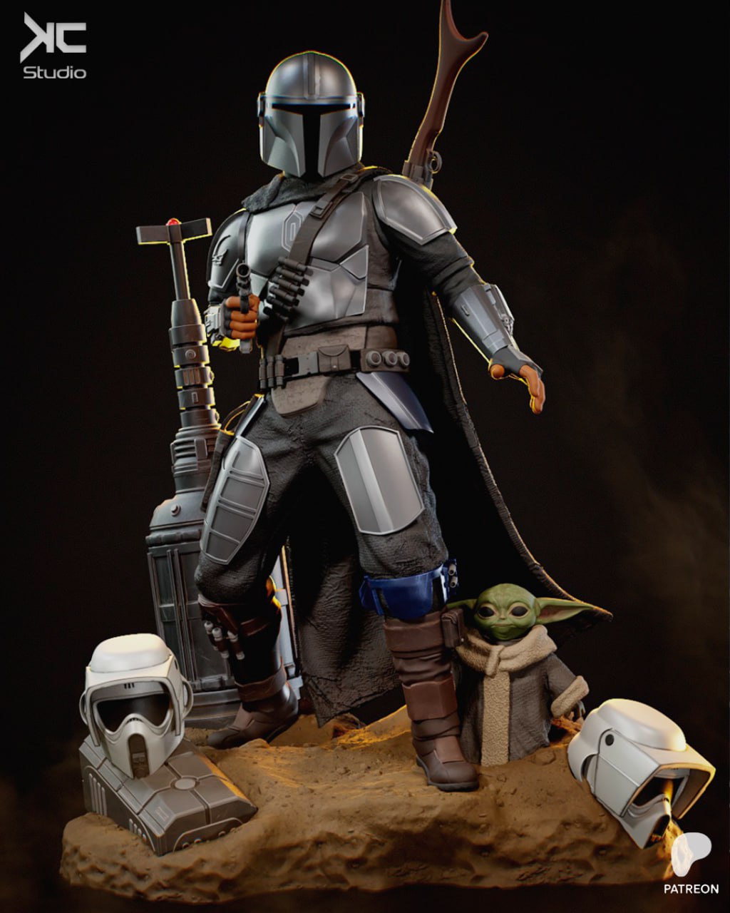 KcStudio - The Mandalorian Star Wars Fanart