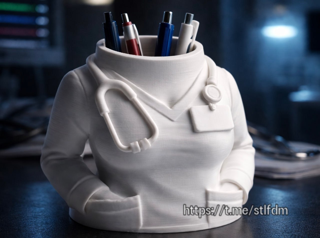 Doctor Coat Pen Holder – Medical Desk Organizer