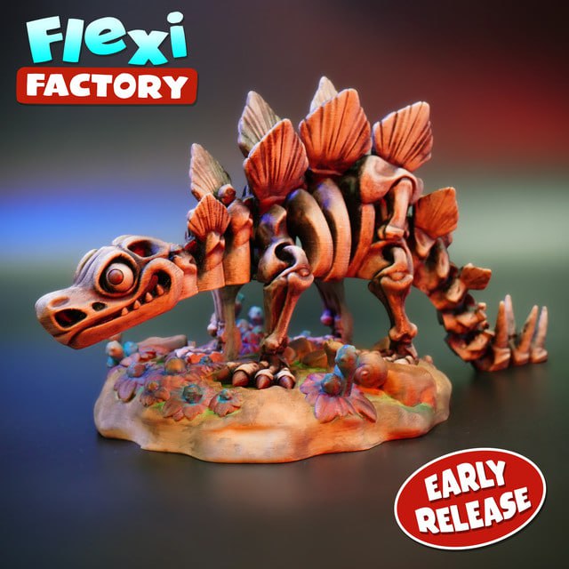 Flexi Factory - Skeleton Stegosaurus