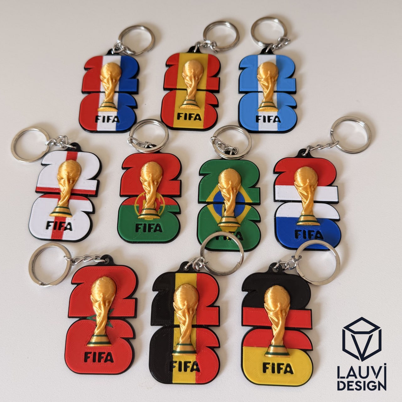 Llaveros Banderas Logo World Cup 2026