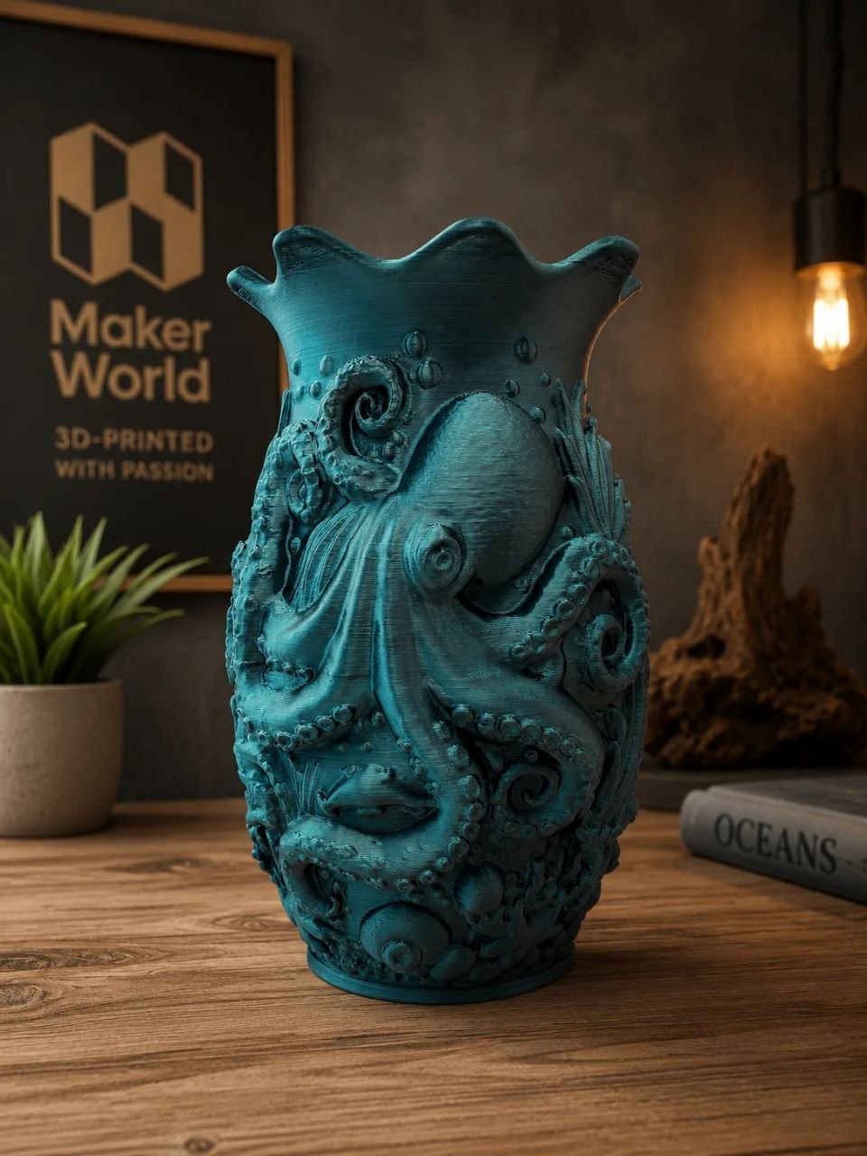 Krake Vase
