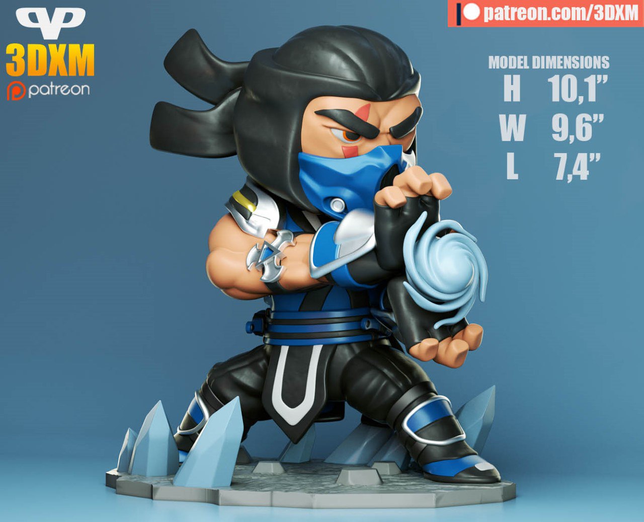 3DXM - Sub-Zero Chibi