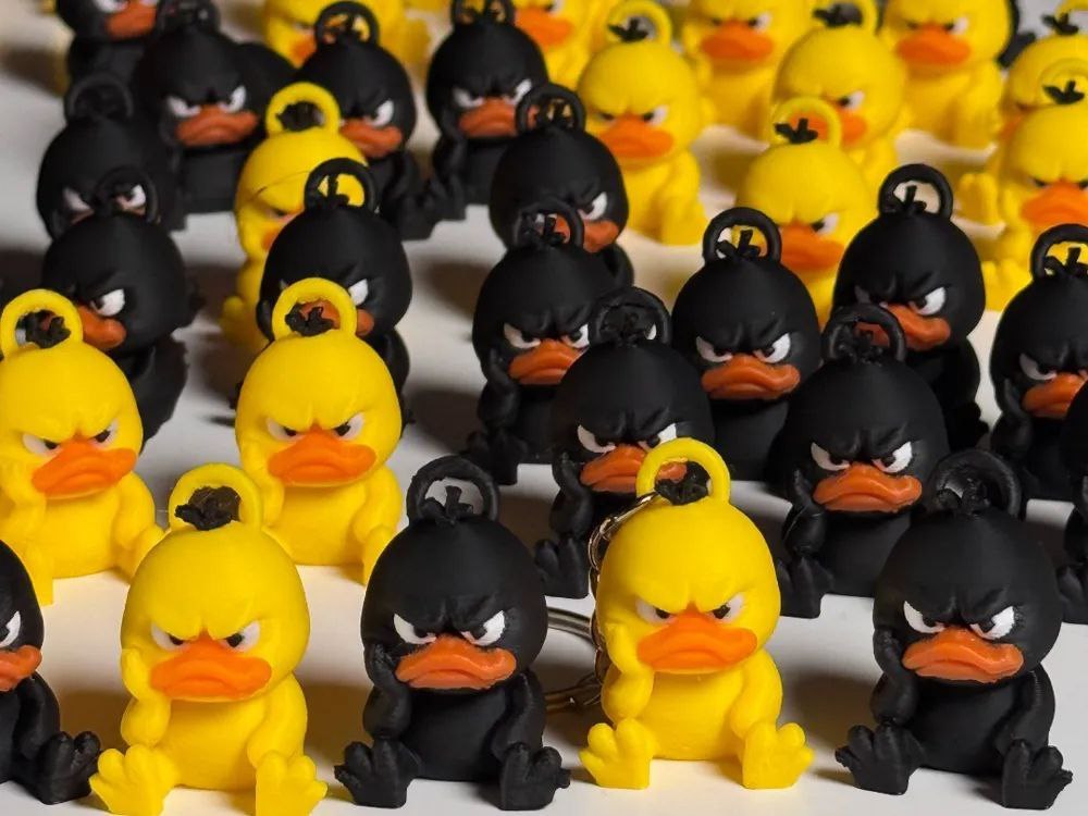 AngryDuck Yellow Keychain 3MF