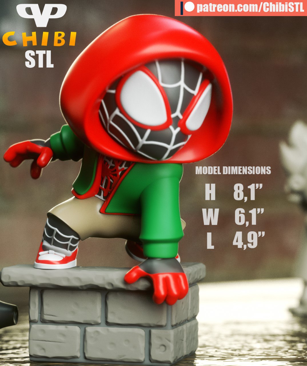 3DXM - Spider-Man Miles Morales Chibi