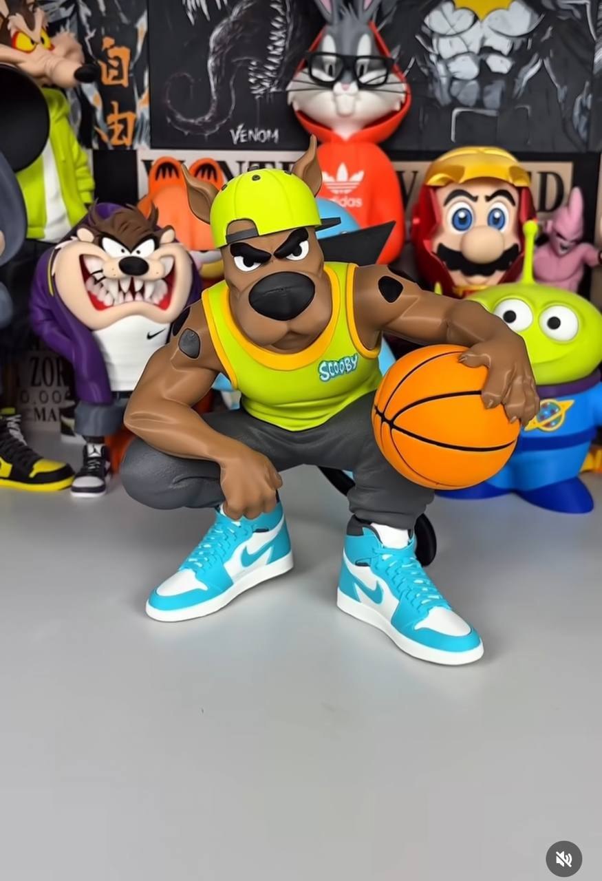 Scooby Basket Ball Urban Vibes Fan Art STL Figure