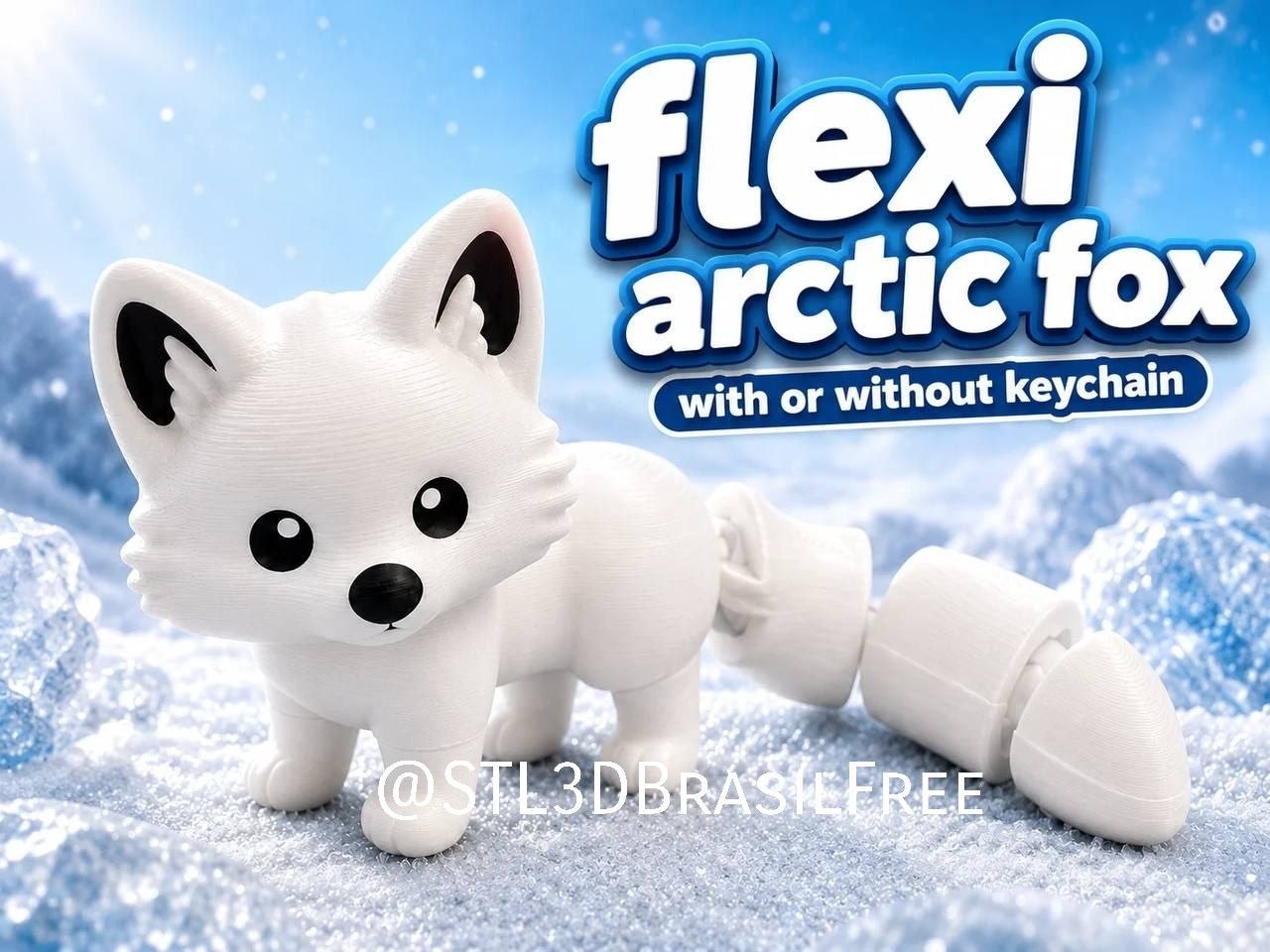 Flexi Arctic Fox Multicolor 3mf