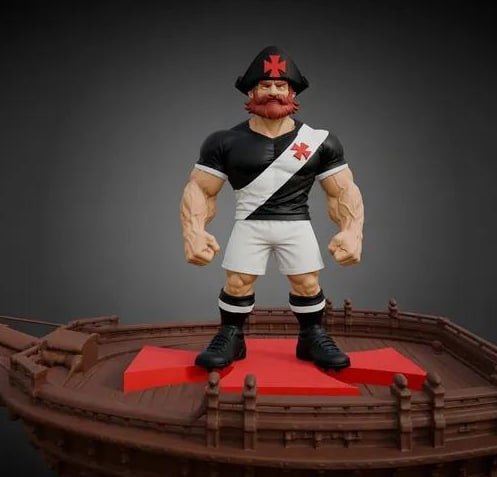 Mascote Vasco Em Cores Por Parts (3)