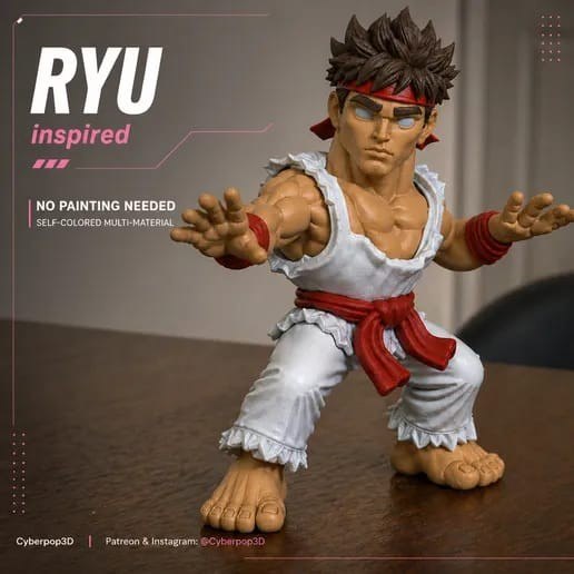 Ryu-Street-Fighter-No-Ams-Multi-Color