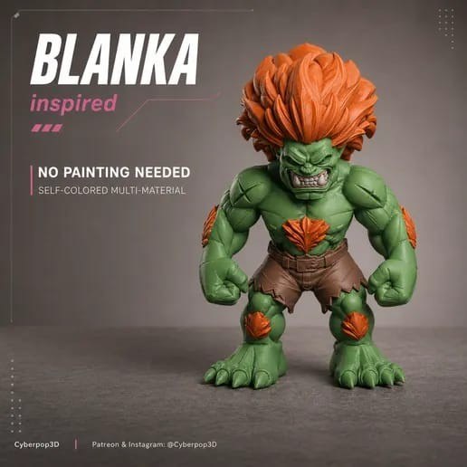 Blanka-Street-Fighter-No-Ams-Multi-Color-Print