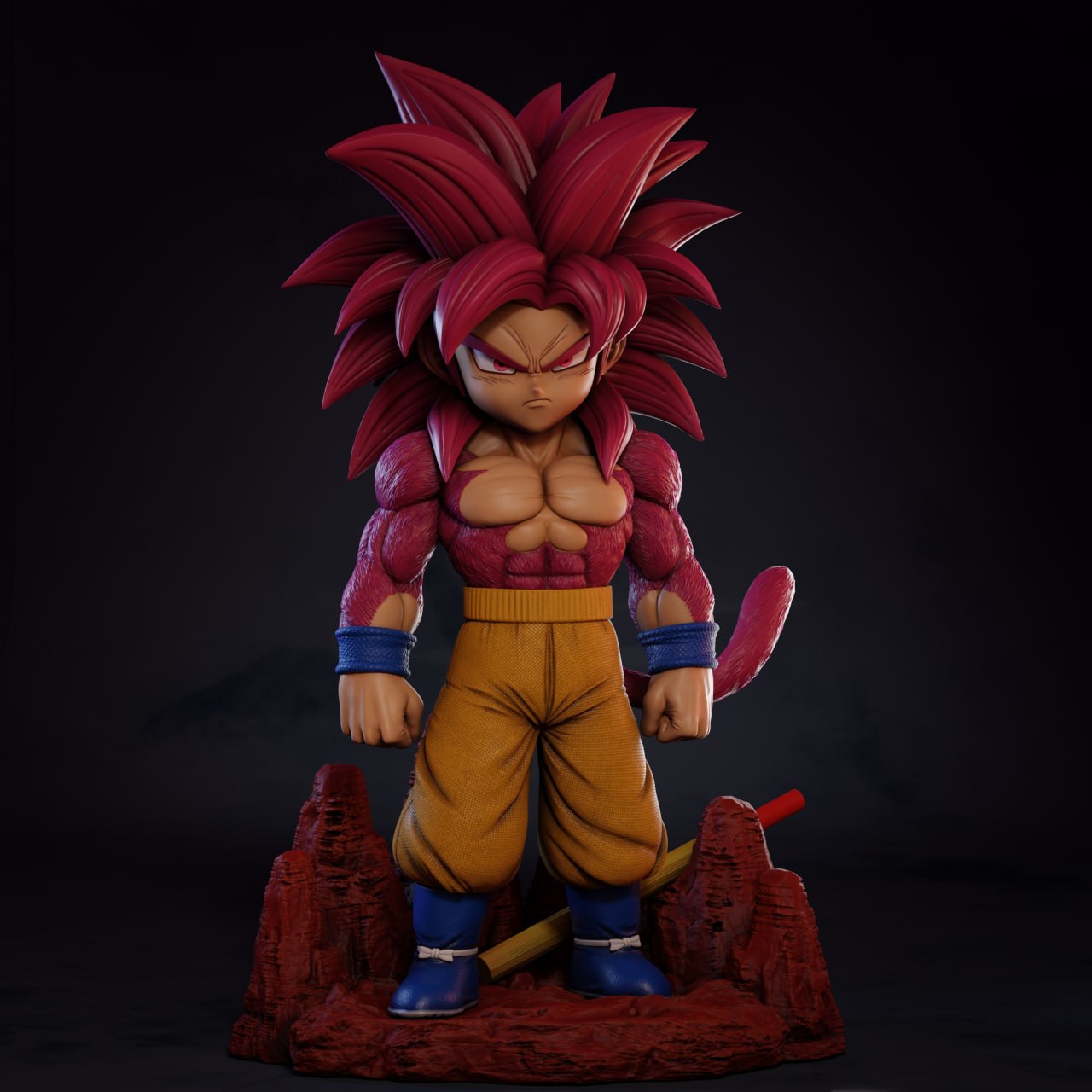 Mini Goku Super Saiyan 4 Dragon Ball Daima - Mello Mini