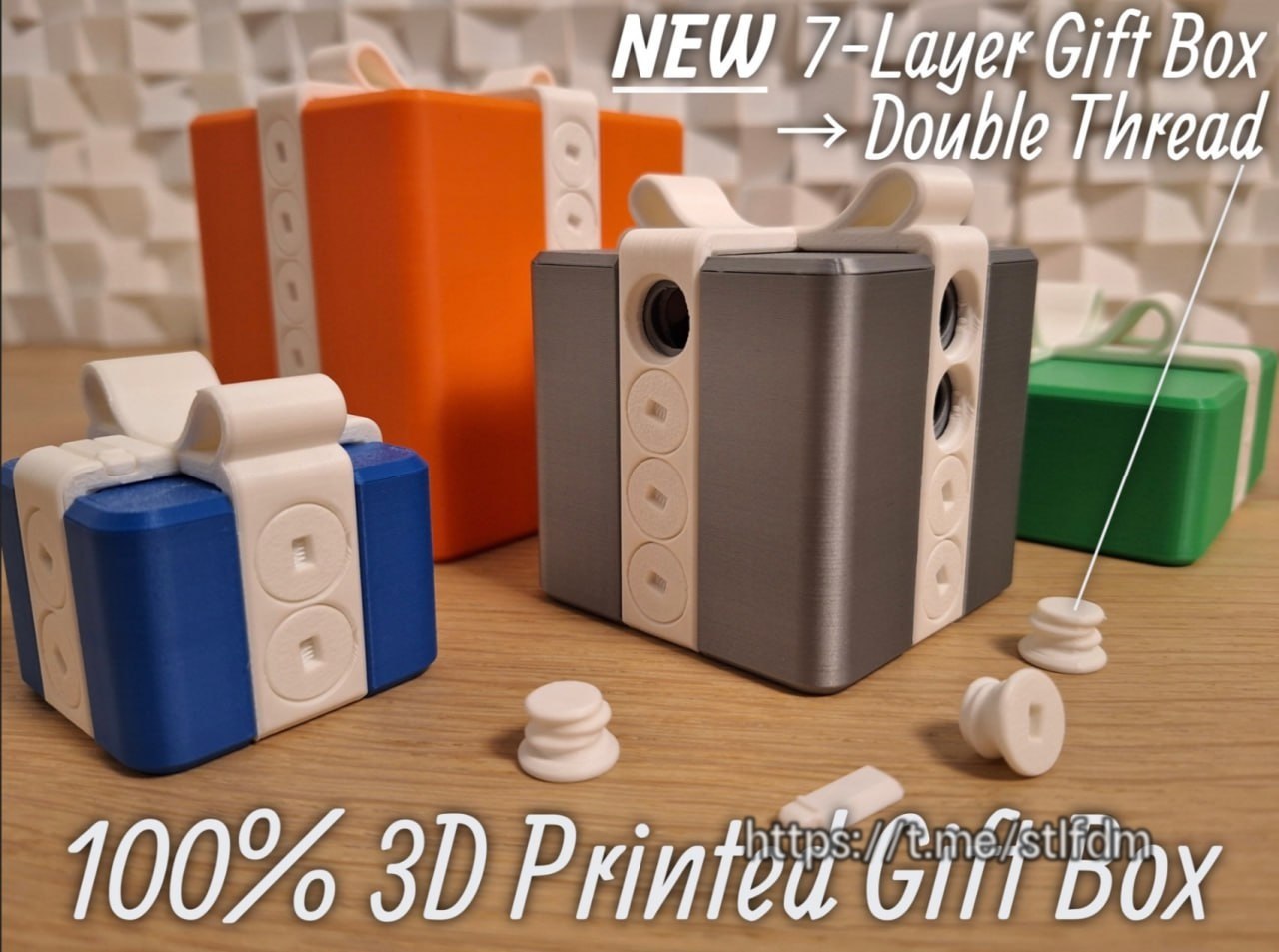 NEW Double-Thread 7-Layer Gift Box Hidden Key
