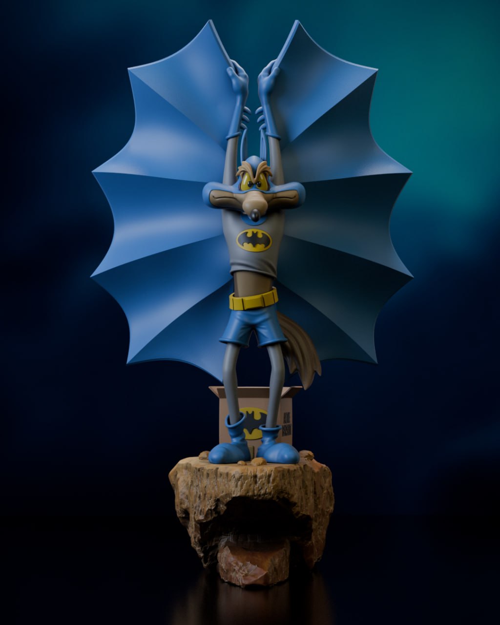 MergeProjectFigures - Wile E Coyote Batman