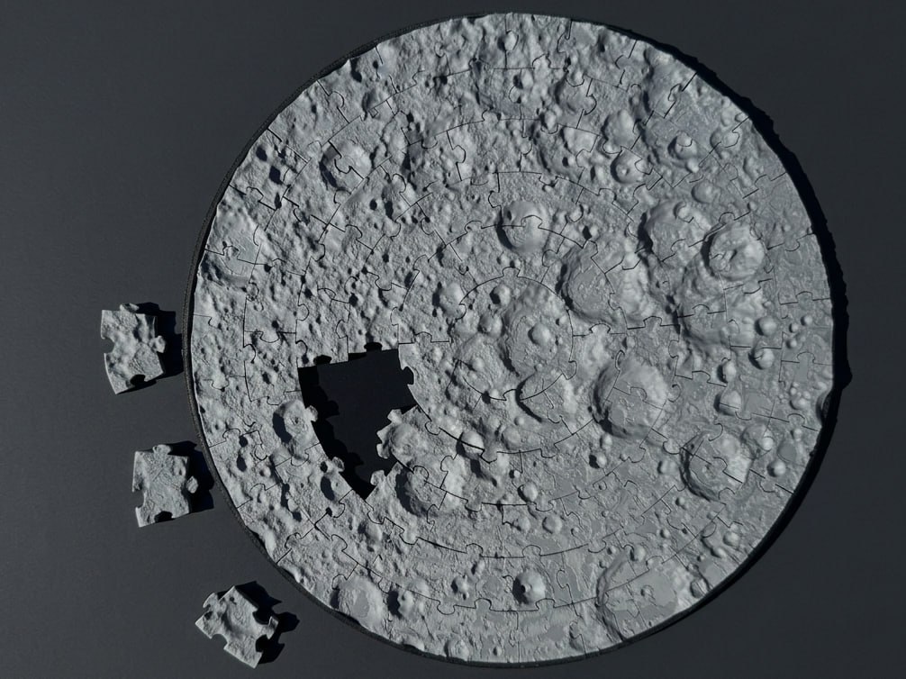 Moon Surface Jigsaw Puzzle 91 Pieces