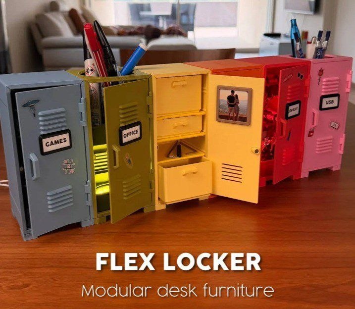 FLEX LOCKER MODULAR DESK FURNITURE