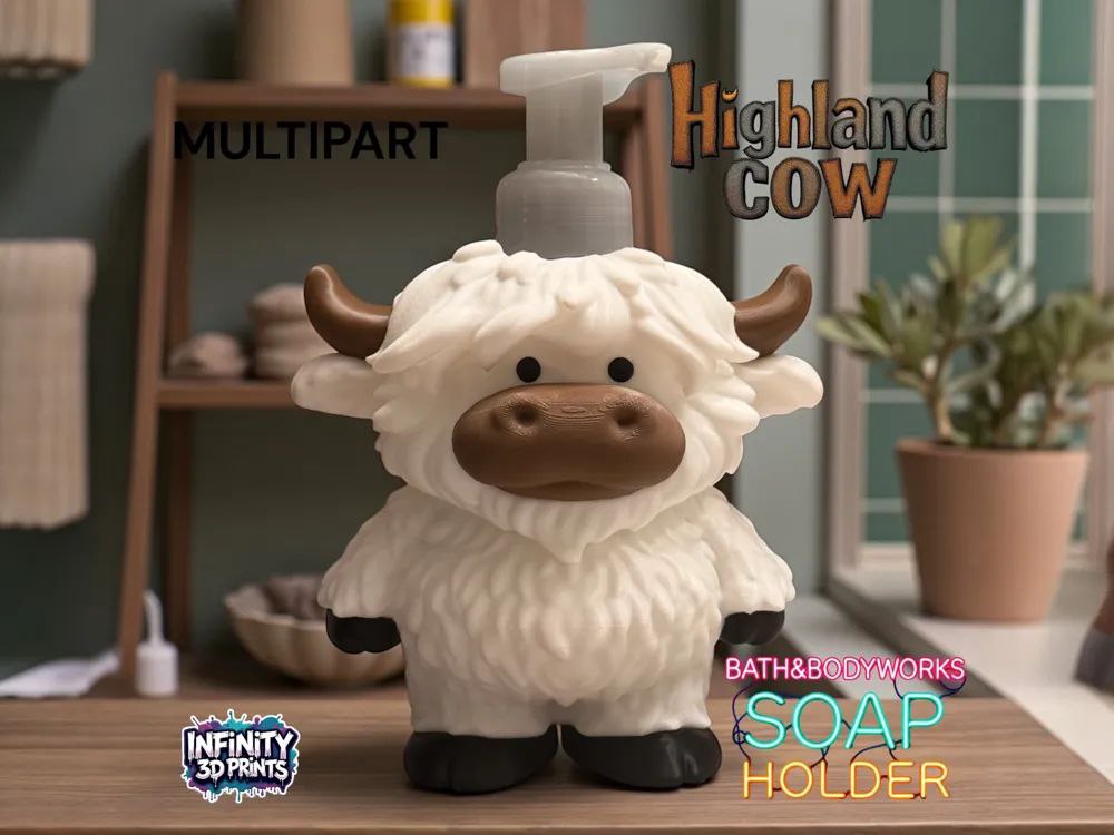 Highland Cow Bbw Soap Holder