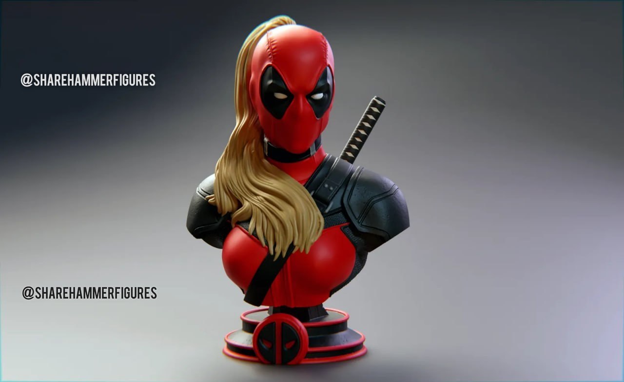 Wekster - Lady Deadpool Bust