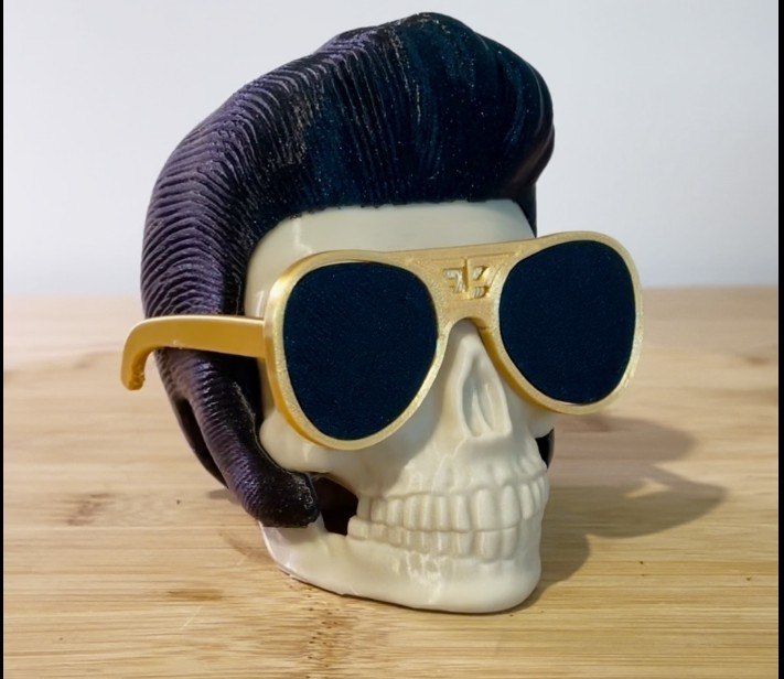 Elvis Presley Skull Color Print Multiparts20230708 100239 Odeyrd